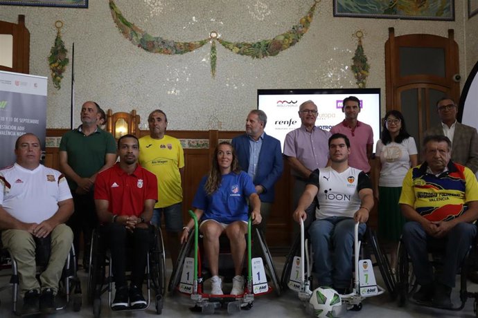 Presentación del I Trofeo Ciudad de Valncia de Fútbol en Silla de Ruedas