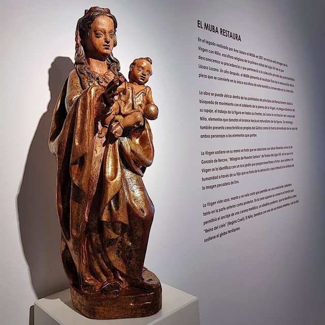 Pieza restaurada en el Museo de Bellas Artes de BAdajoz