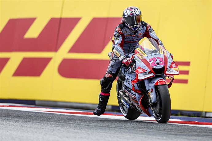 El piloto italiano Enea Bastianini durante un Gran Premio