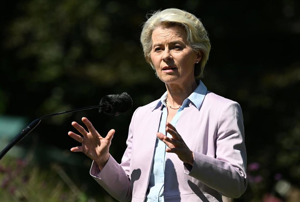 La presidenta de la Comisión Europea, Ursula von der Leyen