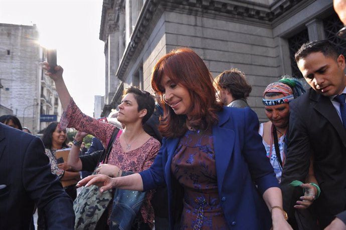 Archivo - La vicepresidenta de Argentina, Cristina Fernández de Kirchner