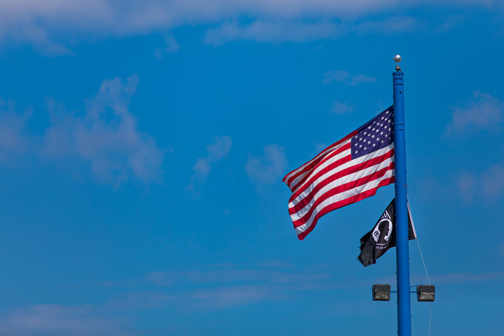 American Flag during the 2022 New York City ePrix, 8th meeting of the 2021-22 ABB FIA Formula E World Championship, on the Brooklyn Street Circuit from July 14 to 17, in New York, United States of America - Photo Bastien Roux / DPPI