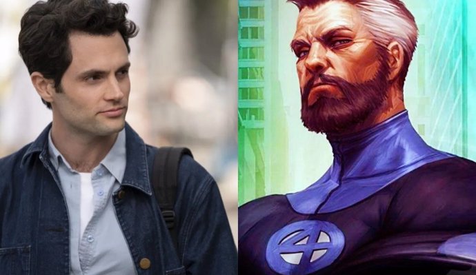 Así luce Penn Badgley (You) como Mr. Fantástico, en un impactante fan-art