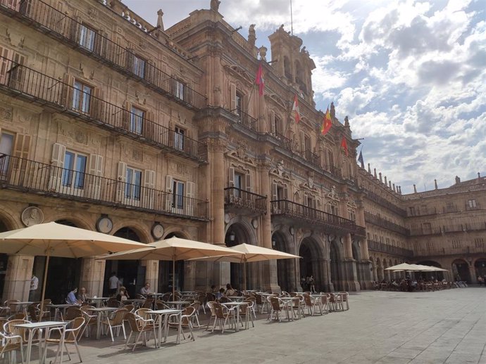 Archivo - Plaza Mayor de Salamanca.