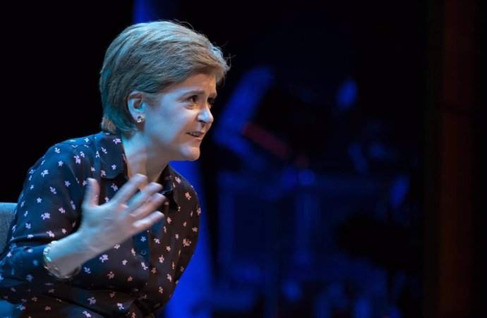 La primera ministra de Escocia, Nicola Sturgeon, en Edimburgo.