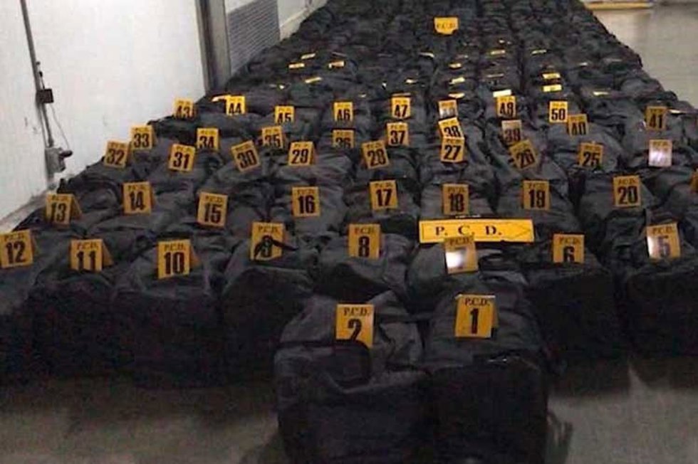Archivo - Alijo de cocaína incautado en Costa Rica
