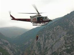 Rescate del helicópero del 112