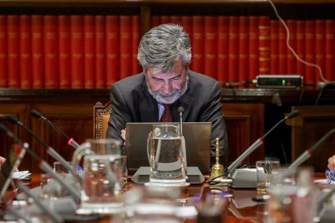 Archivo - El presidente del Consejo General del Poder Judicial (CGPJ), Carlos Lesmes, repetirá en la apertura del año judicial.