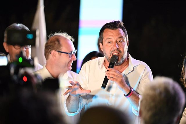 El líder del partido italiano Liga, Matteo Salvini
