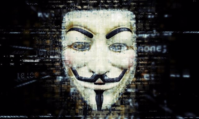La popular careta de Anonymous, personaje de 'V de Vendetta'