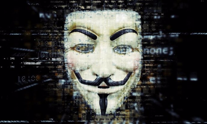 La popular careta de Anonymous, personaje de 'V de Vendetta'