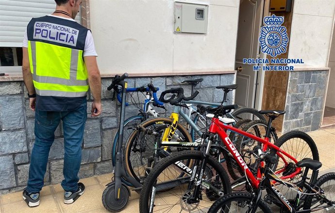 Bicicletas intervenidas en la operación