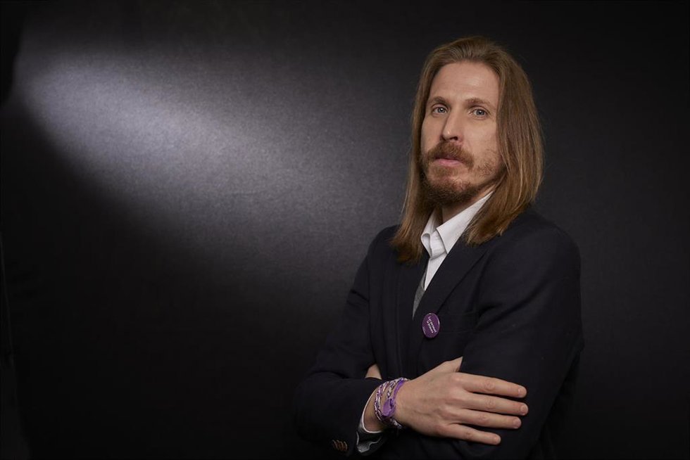 Archivo - El coportavoz estatal de Podemos y secretario general de Podemos en Castilla y León y Pablo Fernández, posa durante una entrevista para Europa Press en la sede de Podemos a 27 de enero de 2022, en Madrid (España).