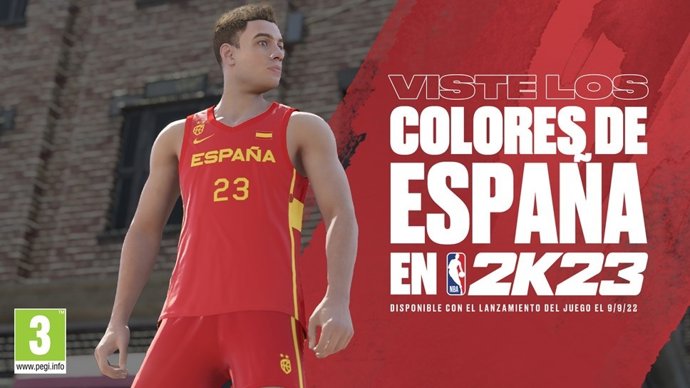 NBA 2K y la FEB se unen para integrar la equipación de la selección española en el videojuego NBA 2K23.