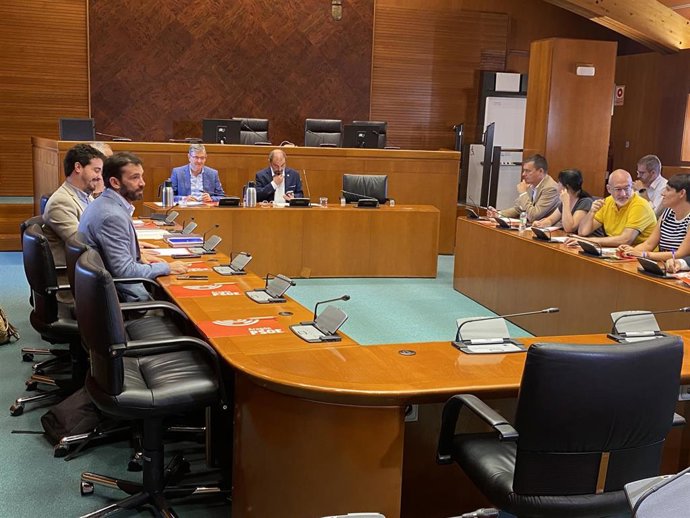 La reunión ha tenido lugar en el Palacio de La Aljafería.