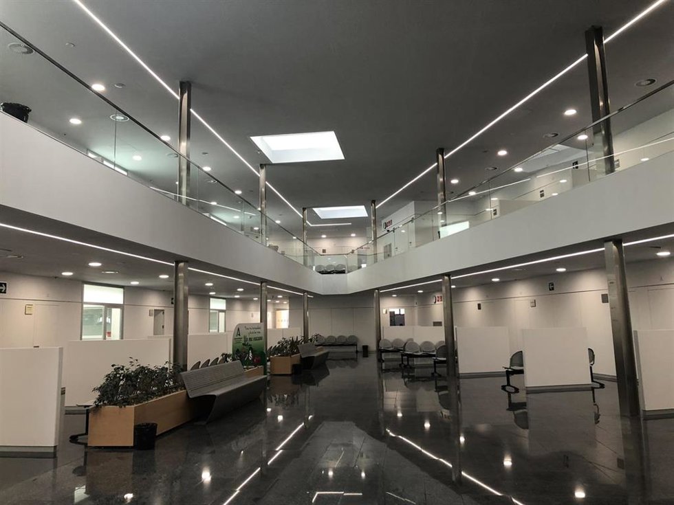 Sala de espera de Centro de Salud de Isla Chica.