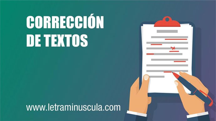 Servicio de corrección de textos de Editorial Letra Minúscula.