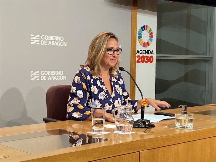 La consejera de Presidencia del Gobierno de Aragón, Mayte Pérez.