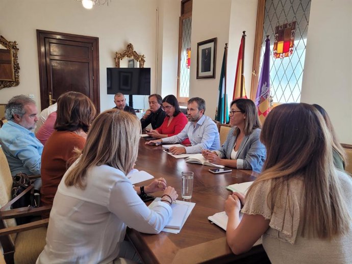 Reunión de coordinación del equipo de gobierno del Ayuntamiento.