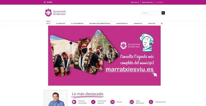 Página web del Ayuntamiento de Marratxí.