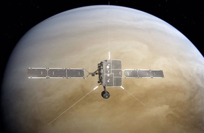 Solar Orbiter sobrevolando Venus
