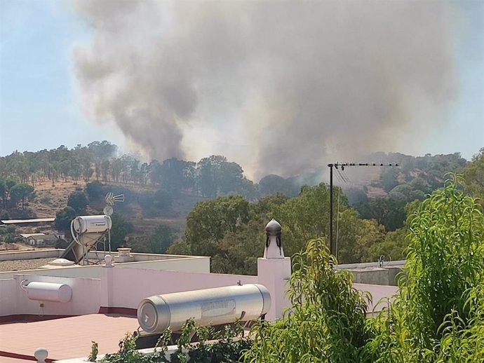 Incendio en la zona de los Pinares de Oromana