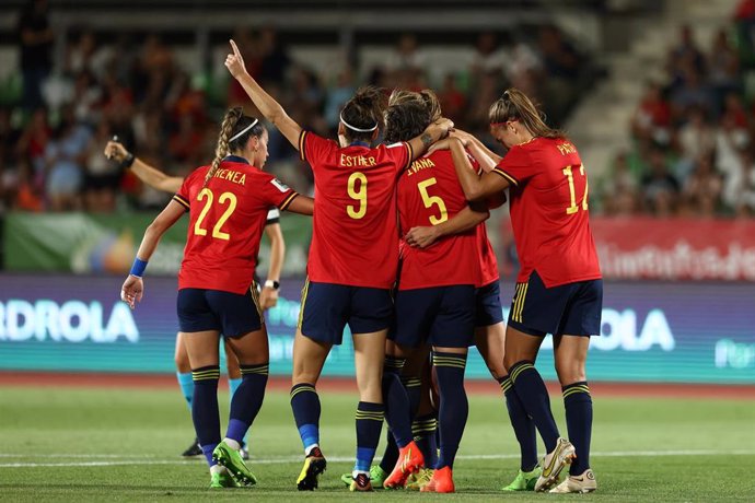 Jugadoras de la selección española femenina