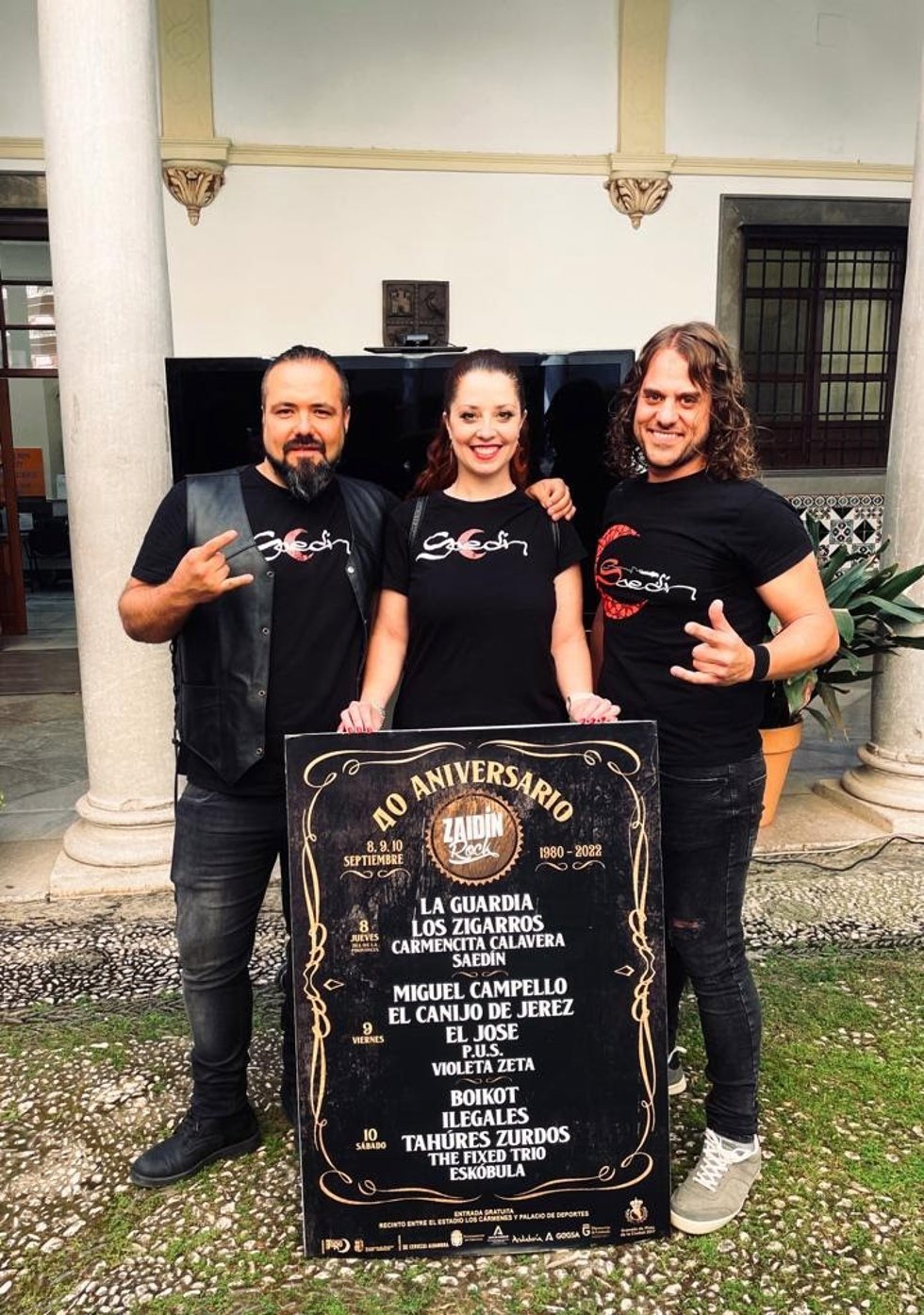 Saedín, con el cartel del Festival del Zaidín 2022