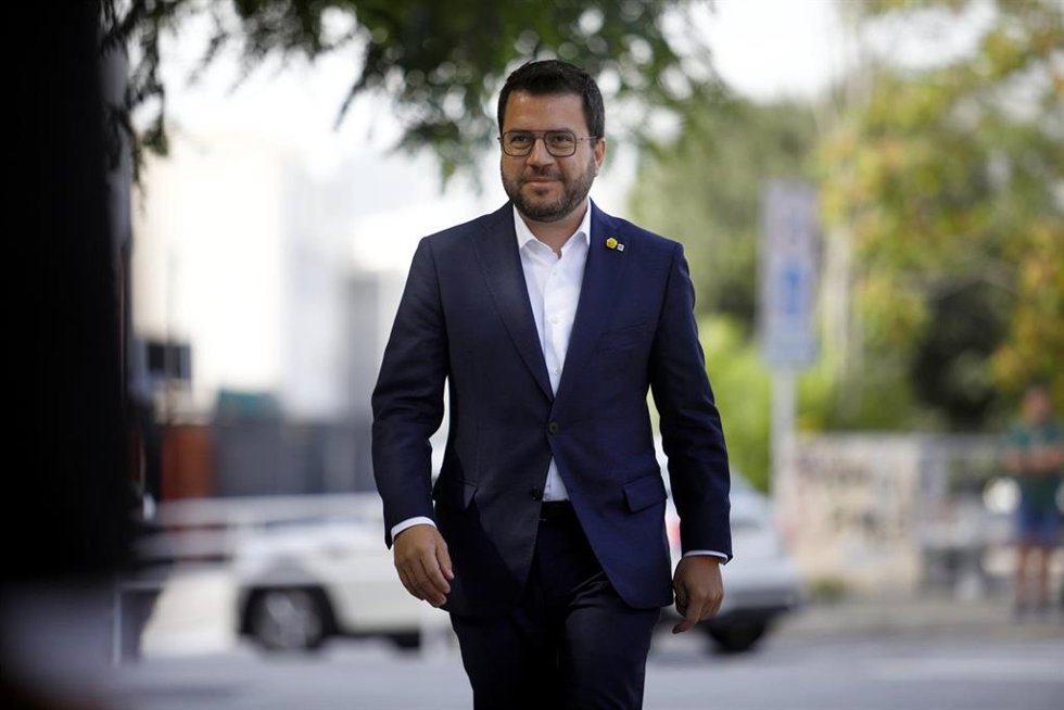 El president de la Generalitat de Cataluña, Pere Aragons, a 5 de septiembre de 2022, en Barcelona, Catalunya (España).