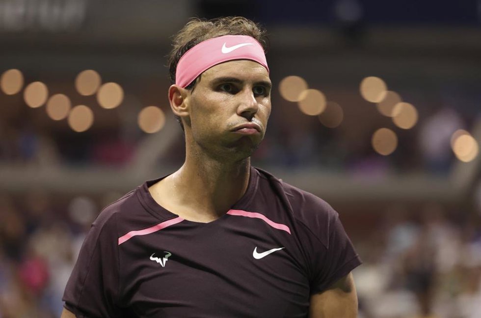 El tenista español Rafa Nadal durante un partido del US Open 2022