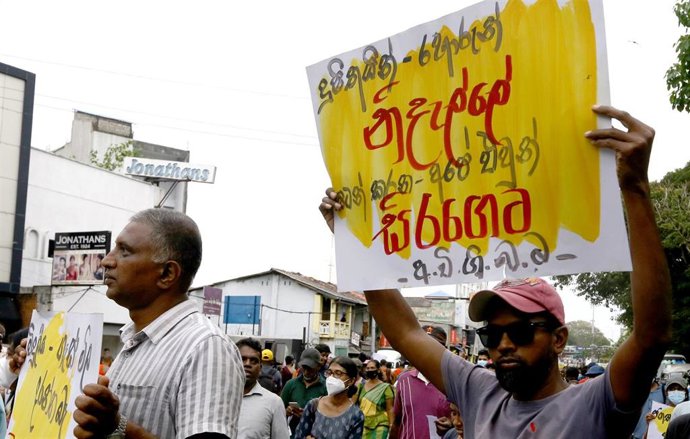 Protestas en Sri Lanka