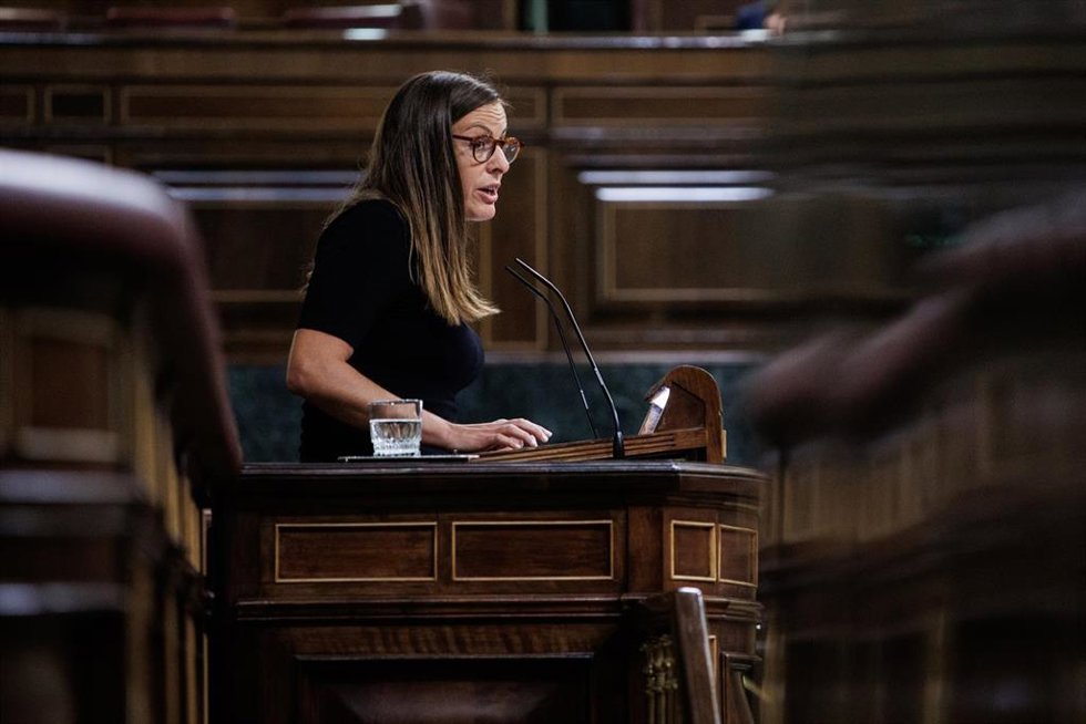 La portavoz de la CUP en el Congreso, Mireia Vehí
