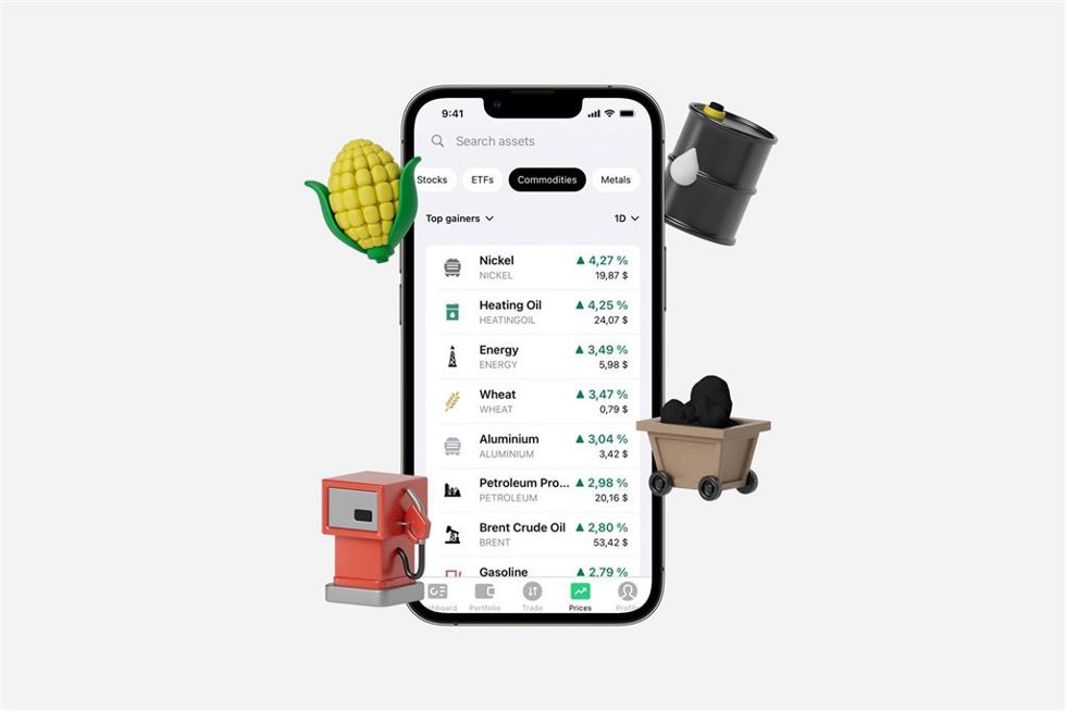 Archivo - Bitpanda permite la inversión en materias primas.