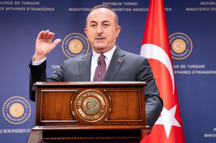 Archivo - El ministro de Exteriores turco, Mevlut Cavusoglu