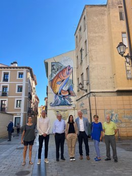 Cuatro murales del Centro Histórico protagonizan la segunda edición de las rutas nocturnas guiadas 'Murales encendidos'