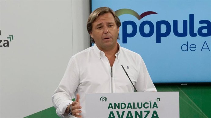 El nuevo secretario general del PP de Andalucía, Antonio Repullo, este martes