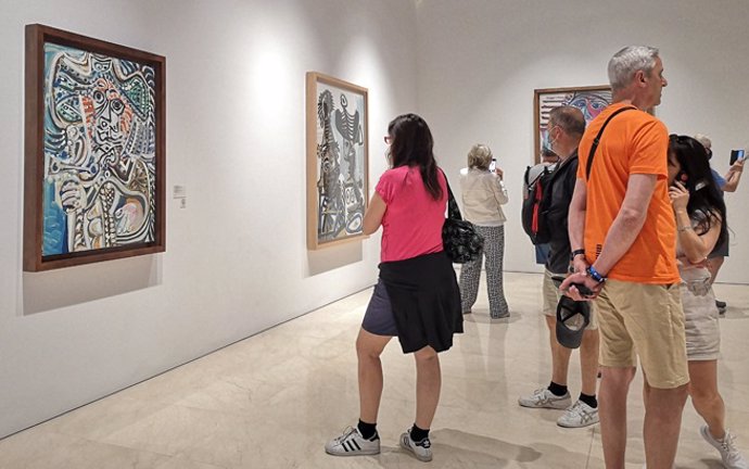 La sala XI del recorrido Diálogos con Picasso. Colección 2020-2023 acoge obras realizadas por Picasso en sus últimos años.  Museo Picasso Málaga