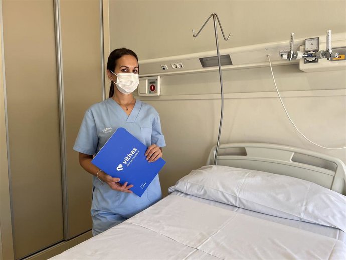 Archivo - Miriam Molina, alumna de Implika, durante sus prácticas