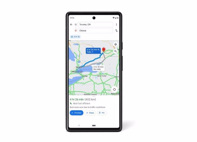 Google introduce las rutas ecológicas en Google Maps