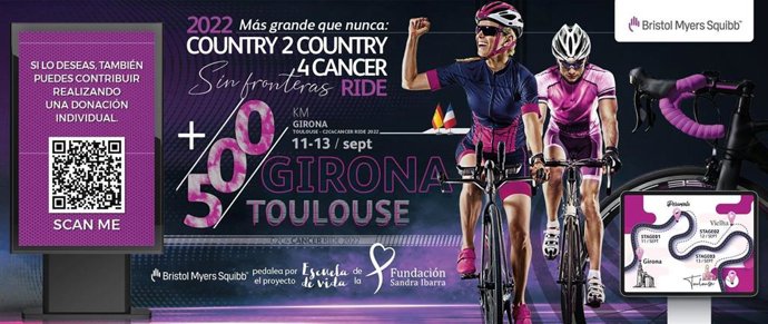 Los empleados de Bristol Myers Squibb España y Portugal pedalean a favor de la 'Escuela de Vida