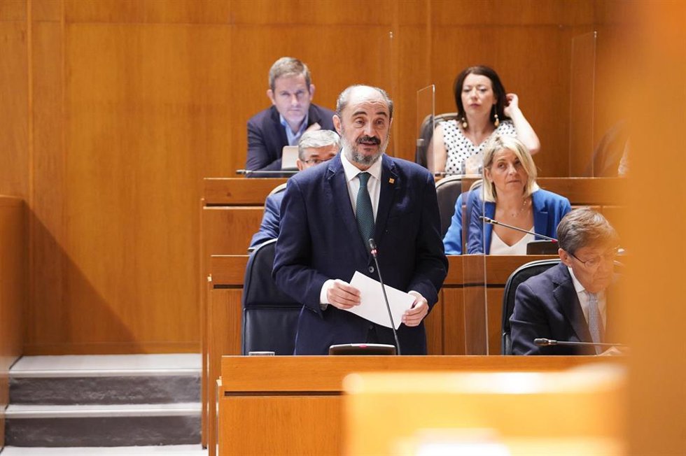 Archivo - El presidente de la Comunidad Autónoma, Javier Lambán.