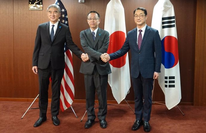 Los enviados especiales para Corea del Norte de Estados Unidos, Japón y Corea del Sur