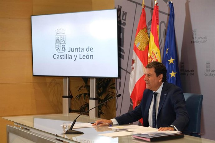 El consejero de Economía y Hacienda y portavoz de la Junta, Carlos Fernández Carriedo.