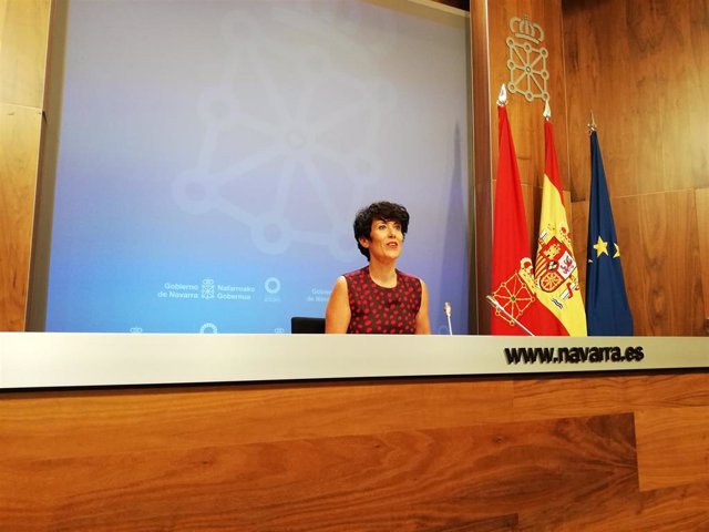 La portavoz del Gobierno foral y consejera de Economía y Hacienda, Elma Saiz.