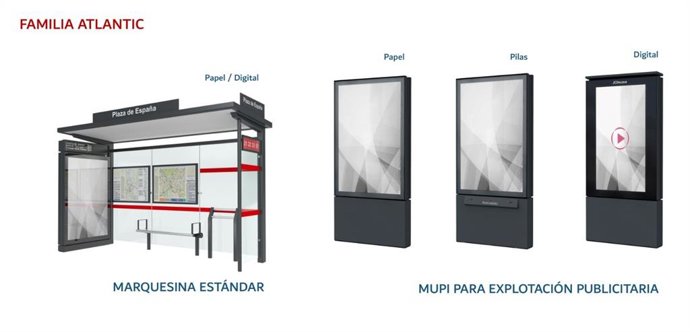 El nuevo mobiliario urbano renovará la estética de las calles con menos elementos publicitarios