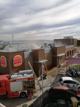 Incendio en el Burger King de Soria.