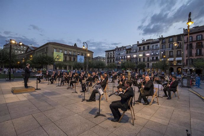 Archivo - Concierto de la Pamplonesa con motivo del Privilegio de la Unión