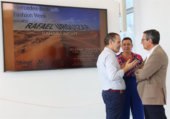 Presentación del desfile del diseñador malagueño Rafael Urquízar en la Mercedes-Benz Fashion Week de Madrid junto a Málaga de Moda