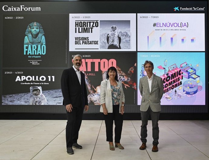 Presentación de la temporada 2022/2023 de CaixaForum Valncia junto al resto de centros de la red.