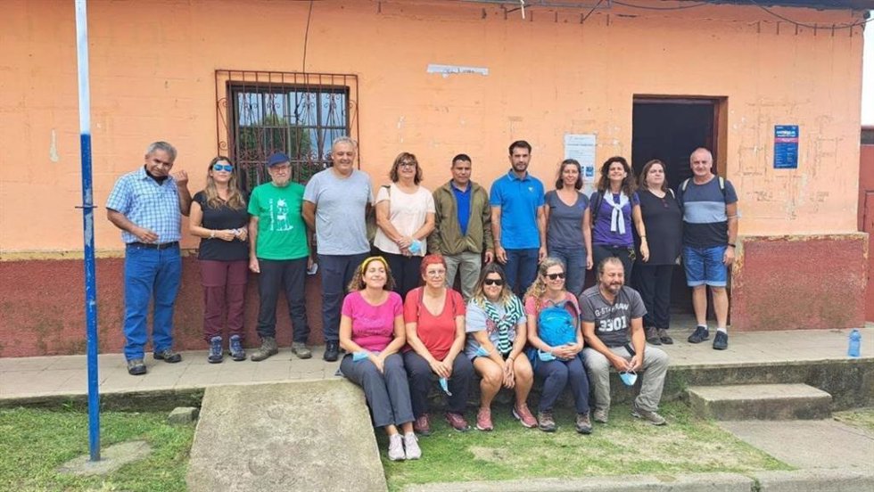 El conseller insular de Promoción Económica y Desarrollo Local, Jaume Alzamora, junto a otros miembros de la expedición en Nicaragua.